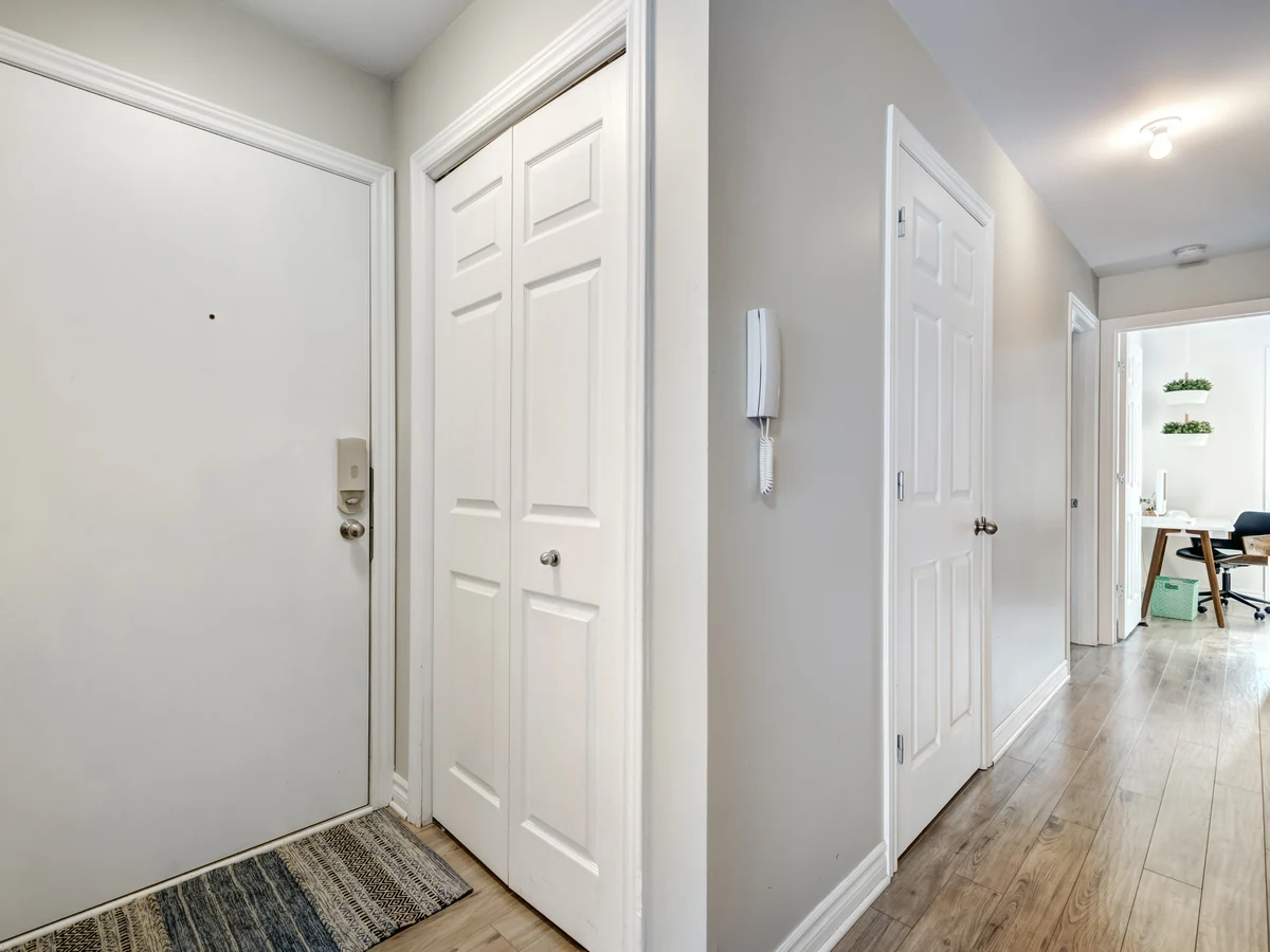 White entrance hallway painted in Sheffield home