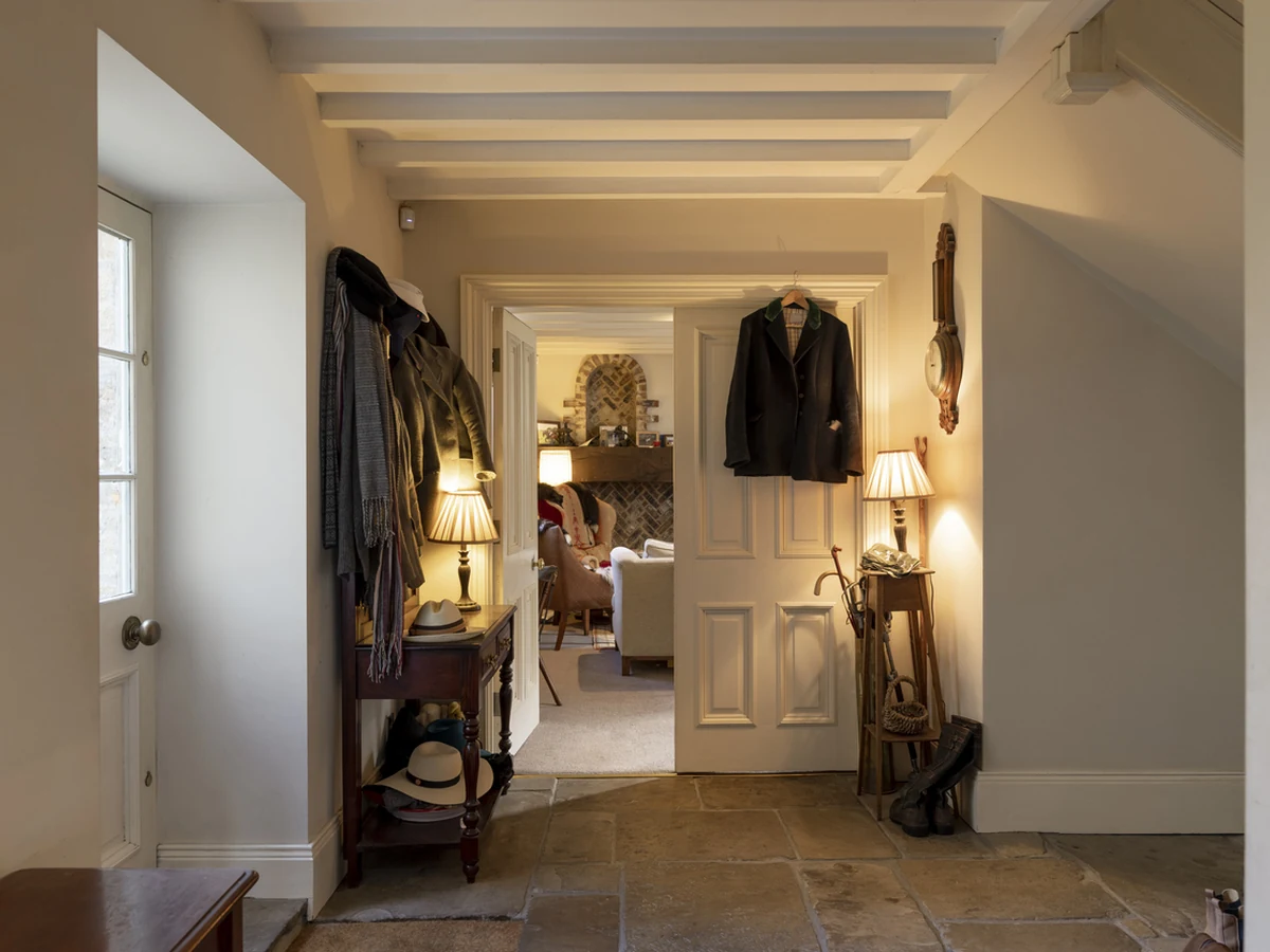 Rustic country home hallway painted by Sheffield Decorators in Barnsley