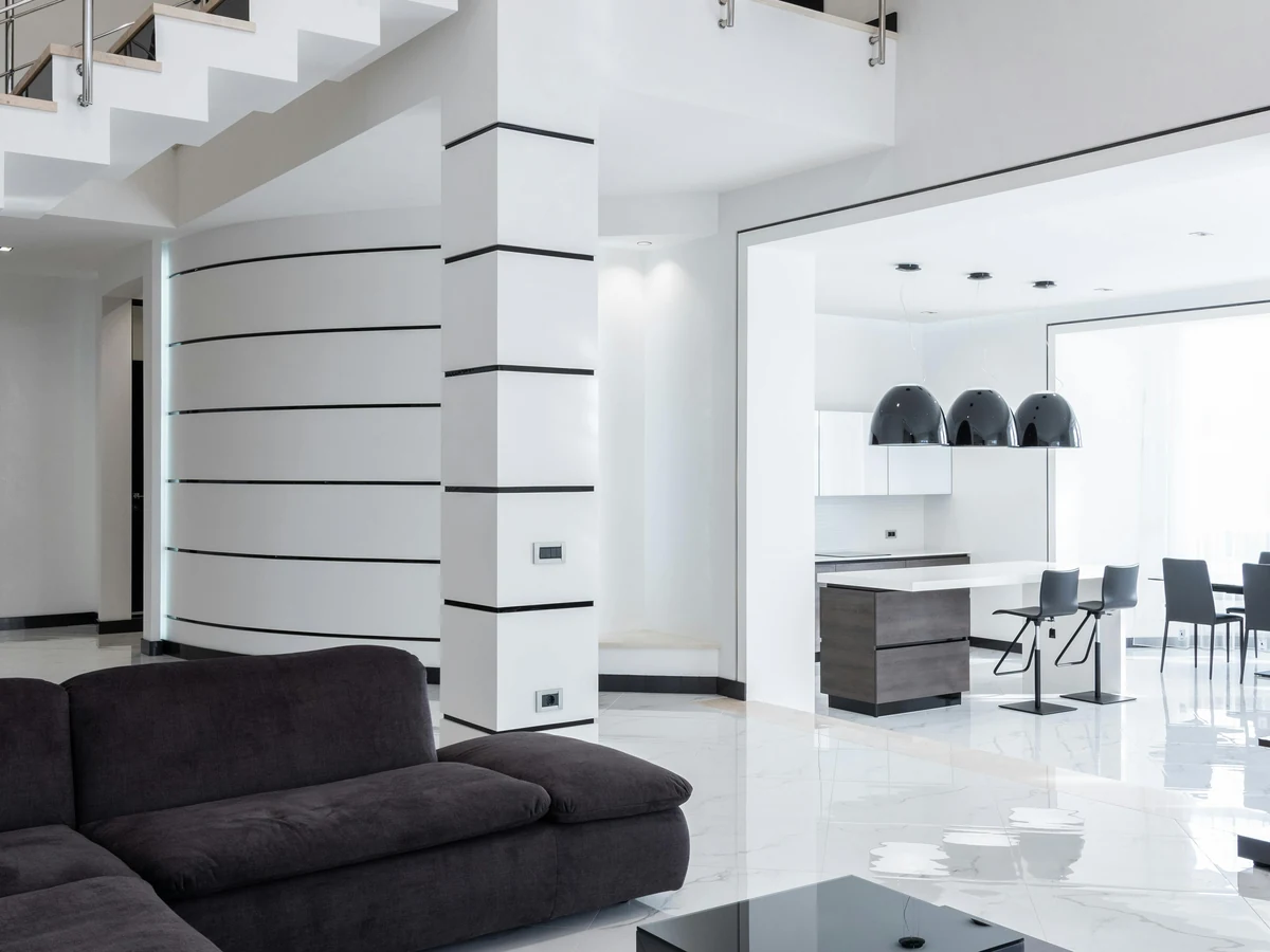 Living room interior painting in Hillsborough Sheffield by Sheffield Decorators, professional painters